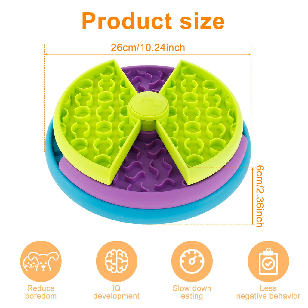 Dog slow feeder dimensions showing 26 cm width and 6 cm height