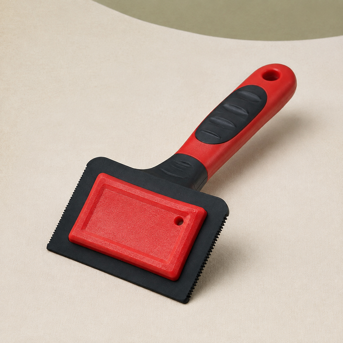 Red and black reusable dog hair remover roller